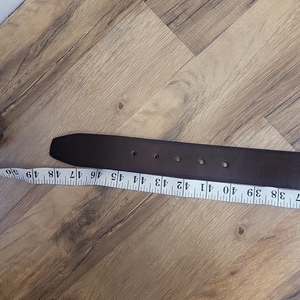 COCHOA Brown Full Grain Harness Cow Leather Belt - 42